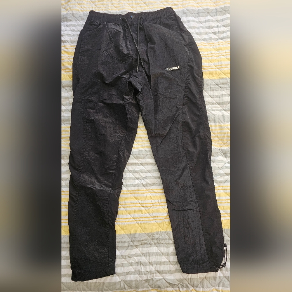 YoungLA Men's Track Pants in Black Large